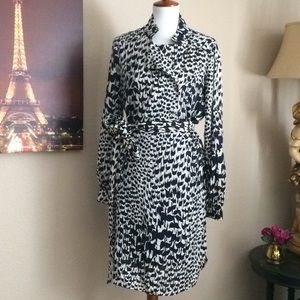 TORY BURCH Bird Print  Dress Emmy Silk Sz 10 😊